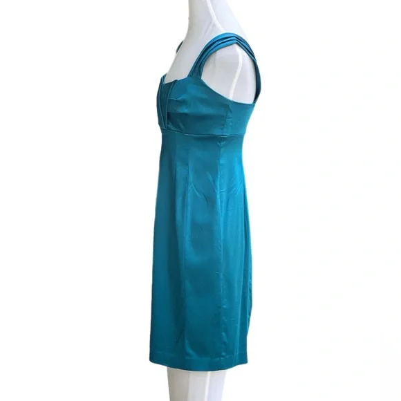 Calvin Klein Size 4 Mini Dress Excellent Condition Green - Picture 4 of 12